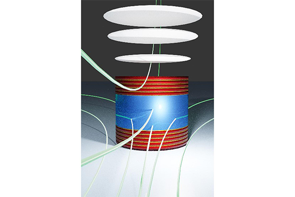 3D illustration of cylindrical device