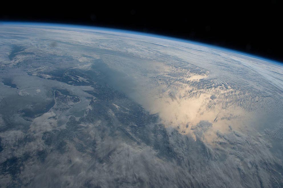 view of earth taken from space