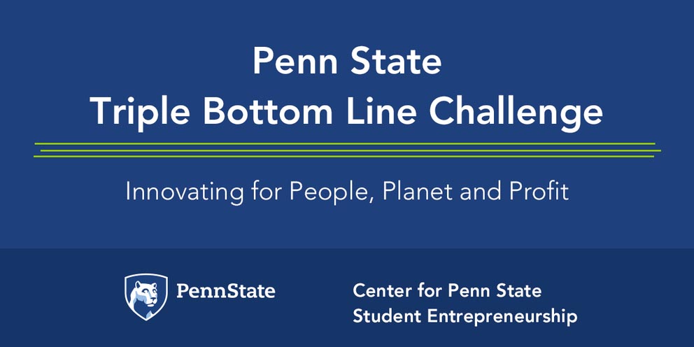 Penn State Triple Bottom Line Challenge banner