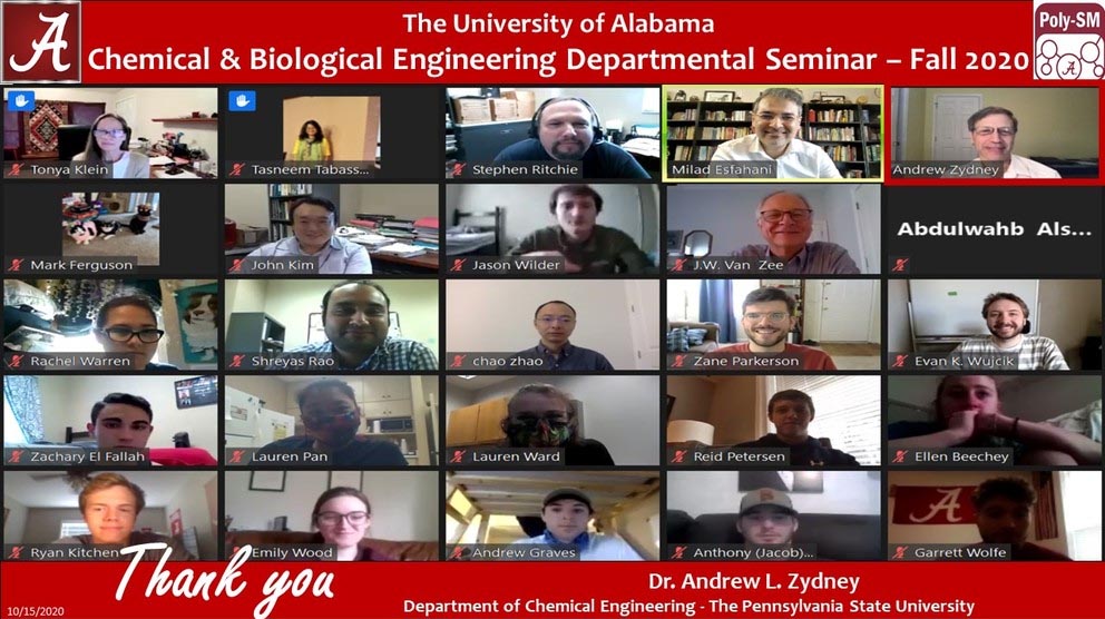 screenshot of virtual seminar