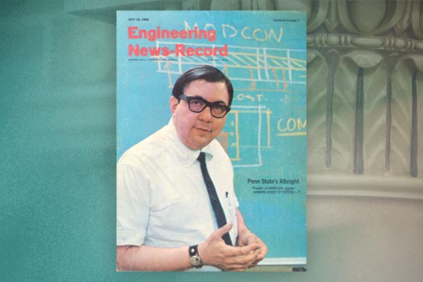 A magazine cover features a man in a white shirt and glasses.
