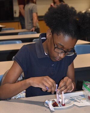 middle school student uses edible materials to construct a reactor to learn about nuclear power