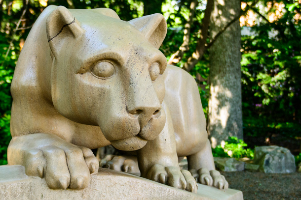 The Nittany Lion statue