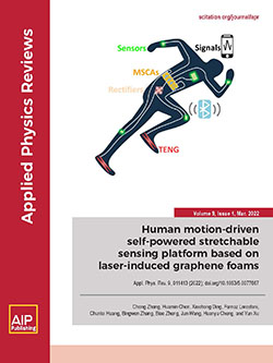 A human figure in a running pose on a journal cover