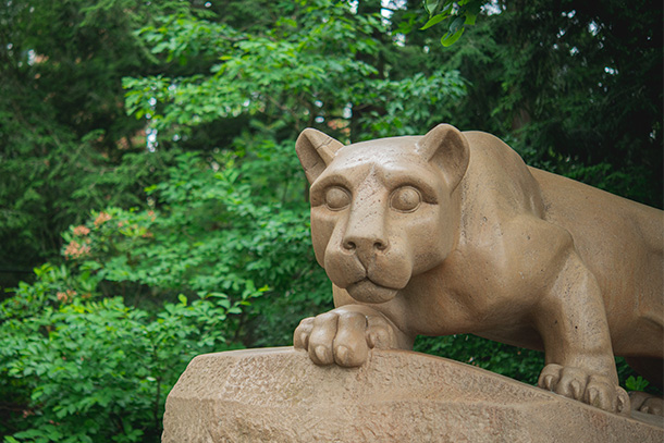 Photo of the Nittany Lion Shrine.  