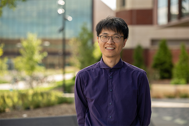 An outdoor portrait of an individual. 